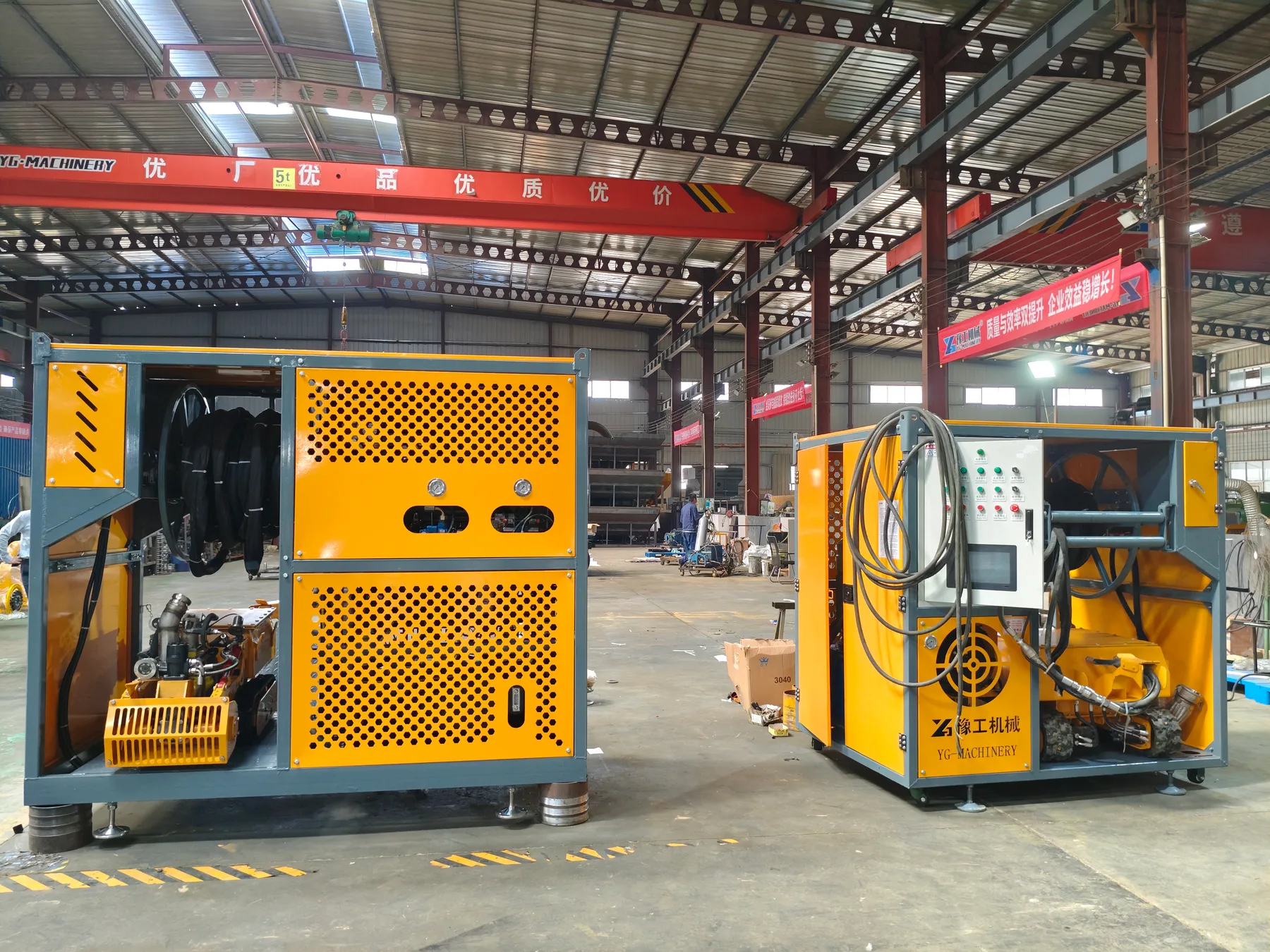 Desilting robot systems inside the factory